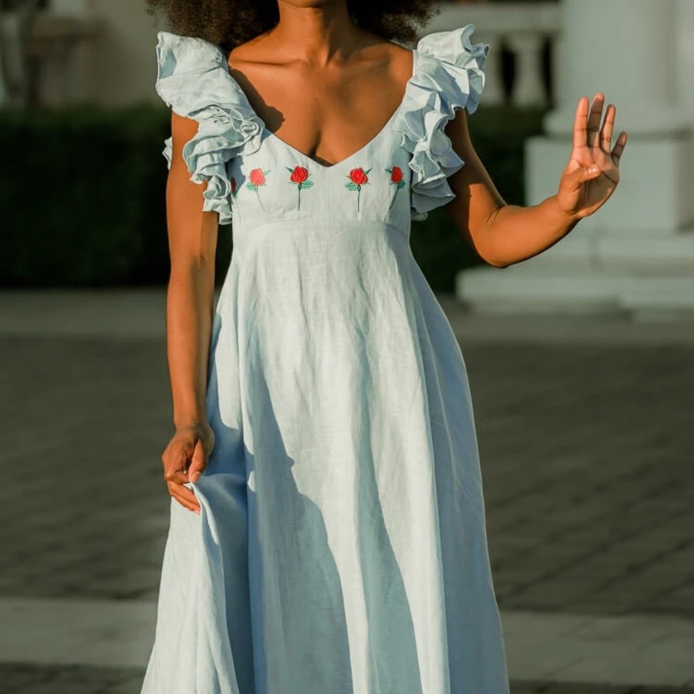 Fanm Mon Demre Maxi Dress - Mint